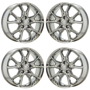 20" Jeep Grand Cherokee PVD Chrome wheels rims Factory OEM set 9138