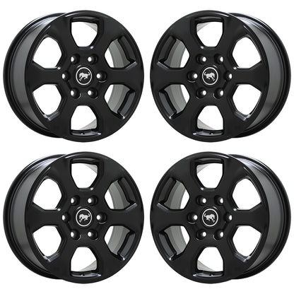 17" Ford Bronco Satin Black wheels rims Factory OEM set 10384 EXCHANGE