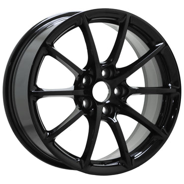 17" Alfa Romeo Giulia Gloss Black wheels rims Factory OEM set 58135