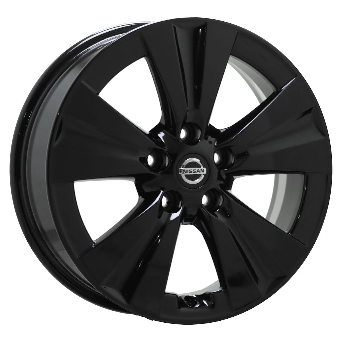 17" Nissan Leaf Sentra Gloss Black wheels rims Factory OEM set 62608 EXCHANGE