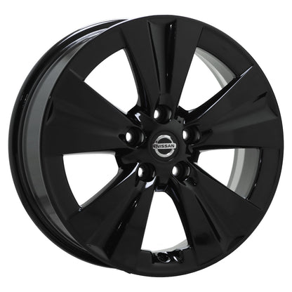 17" Nissan Leaf Sentra Gloss Black wheels rims Factory OEM set 62608 EXCHANGE