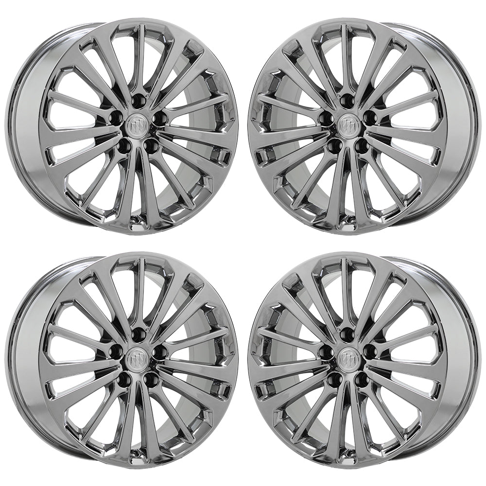 18" Buick Regal Bright Chrome wheels rims Factory OEM set 4812 EXCHANGE