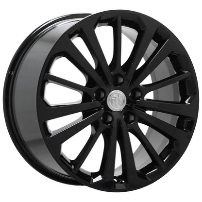 18" Buick Regal Gloss Black wheels rims Factory OEM set 4812 EXCHANGE