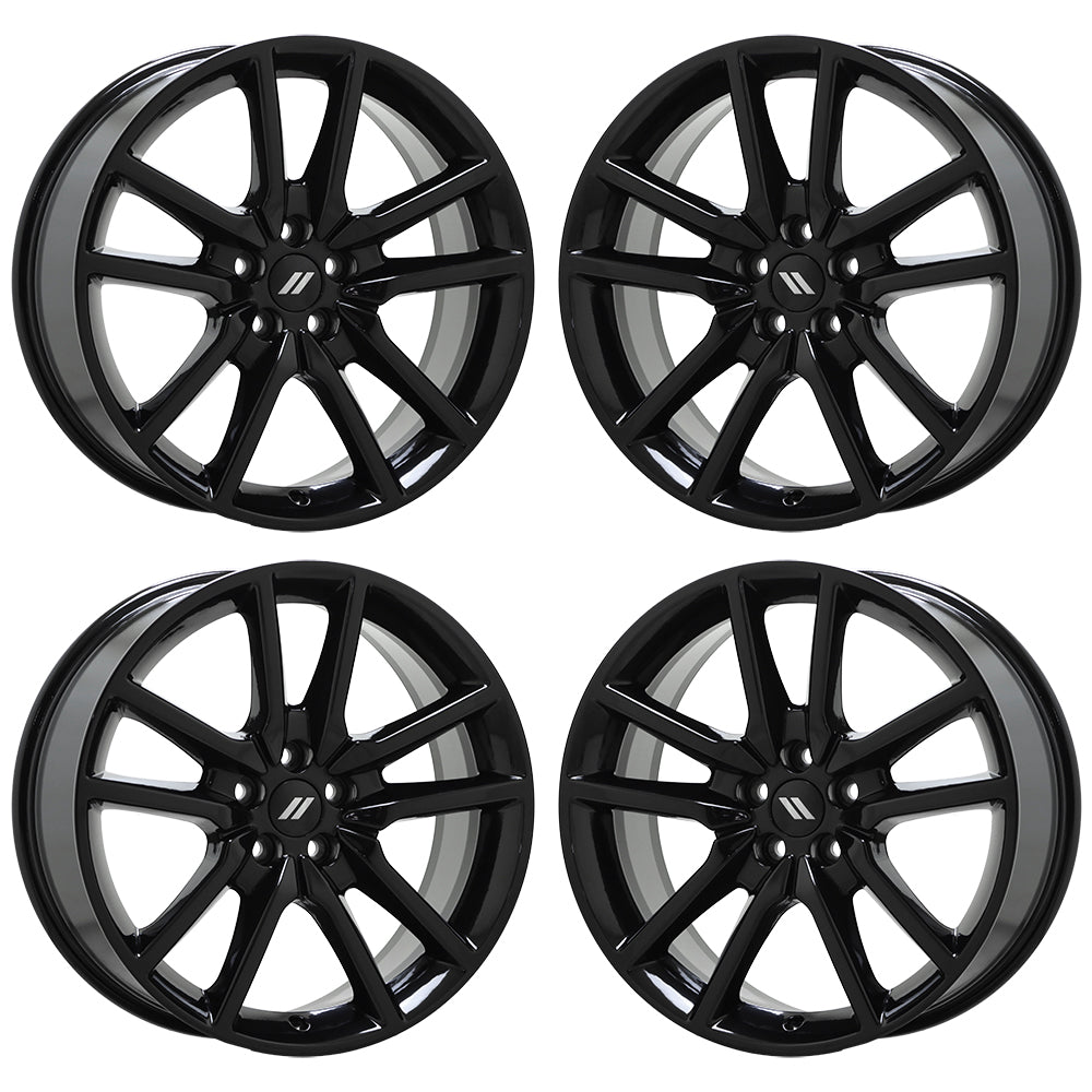20" Dodge Charger Challenger Gloss Black wheels rims Factory OEM set 2712
