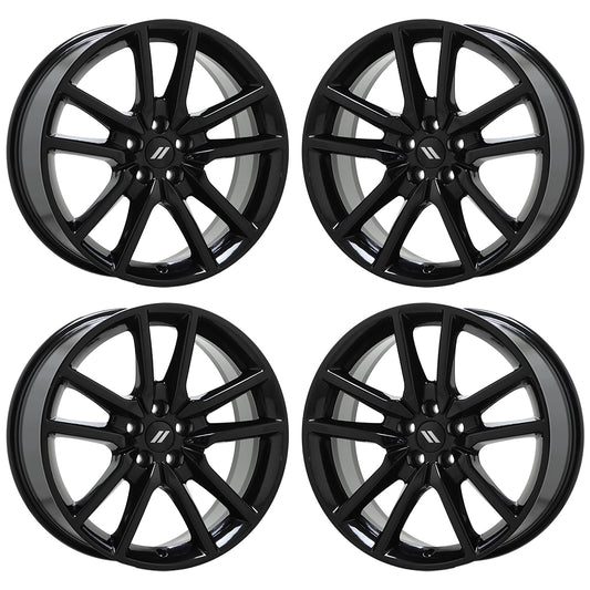 20" Dodge Charger Challenger Gloss Black wheels rims Factory OEM set 2712
