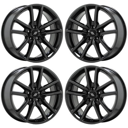 20" Dodge Charger Challenger Black Chrome wheels Factory OEM set 2712