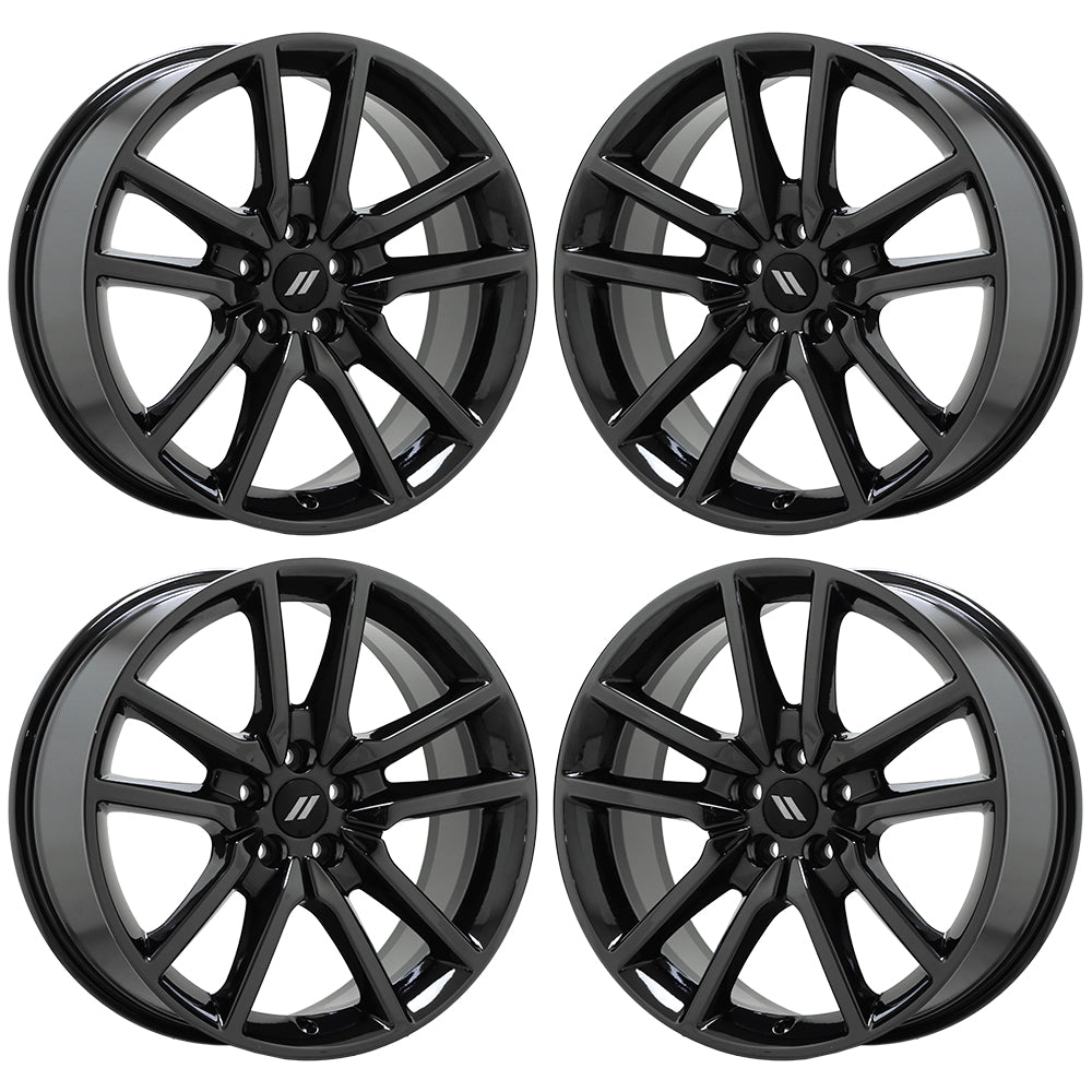 20" Dodge Charger Challenger Black Chrome wheels Factory OEM set 2712