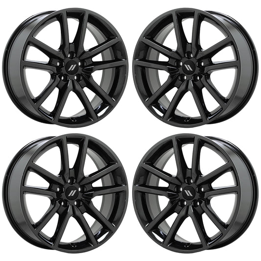 20" Dodge Charger Challenger Black Chrome wheels Factory OEM set 2712