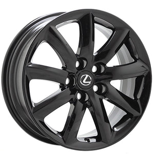 18" Lexus LS460 LS600HL Black wheels rims Factory OEM set 74195