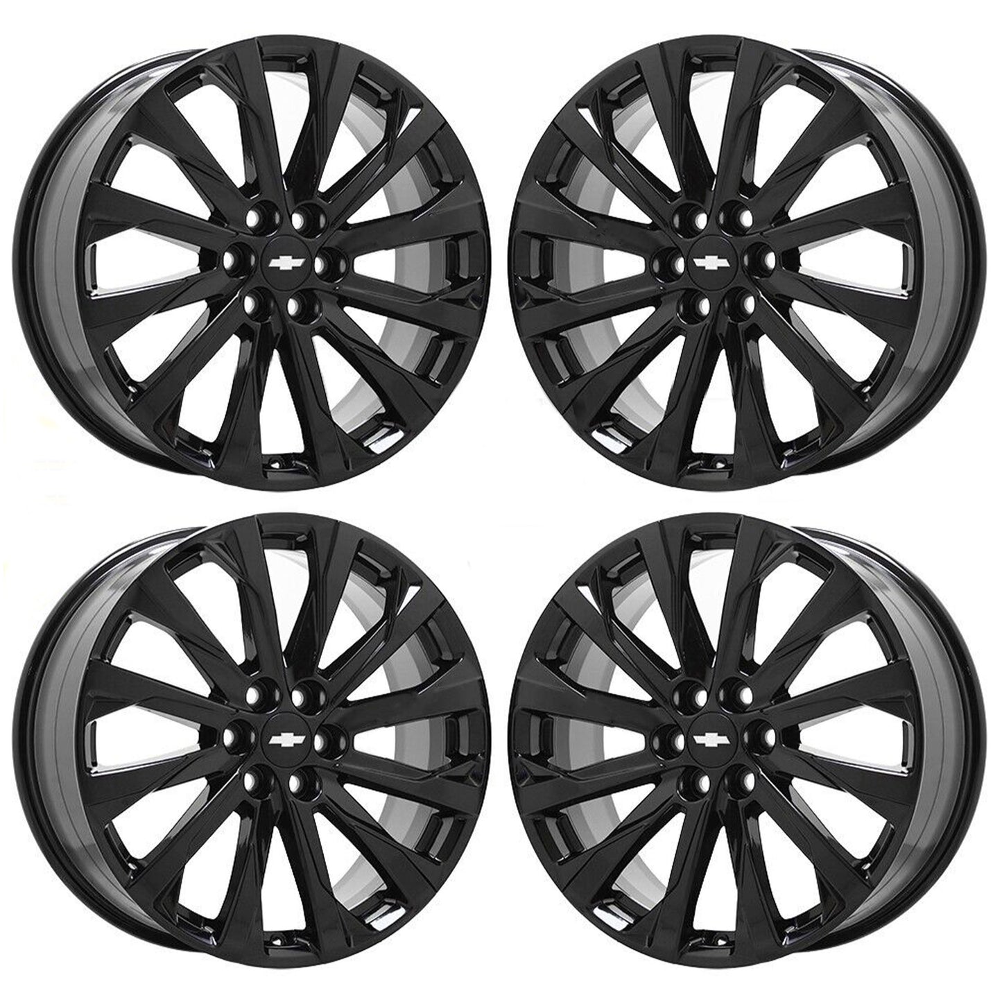 20" Chevrolet Traverse Blazer Gloss Black wheels rims OEM set 14057 EXCHANGE