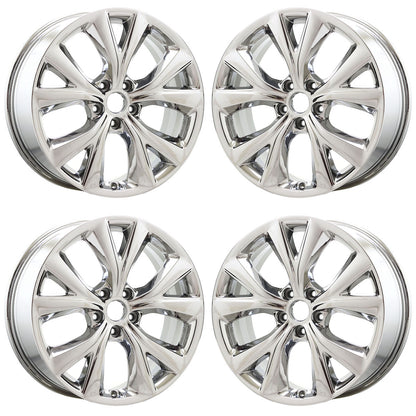 19" Hyundai Santa Fe Bright Chrome wheels rims Factory OEM set 70910 EXCHANGE