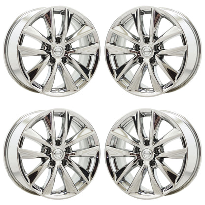 17" Infiniti Q50 Bright Chrome wheels rims Factory OEM set 73763 EXCHANGE