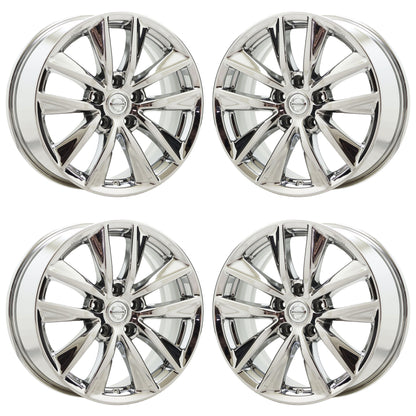 17" Infiniti Q50 Bright Chrome wheels rims Factory OEM set 73763