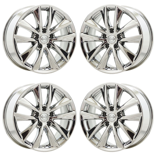 17" Infiniti Q50 Bright Chrome wheels rims Factory OEM set 73763