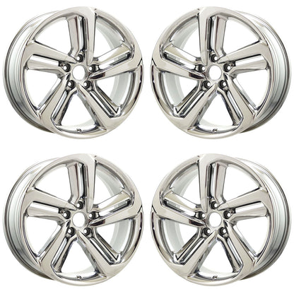 19" Honda Accord Bright Chrome wheels rims Factory OEM set 64127 EXCHANGE