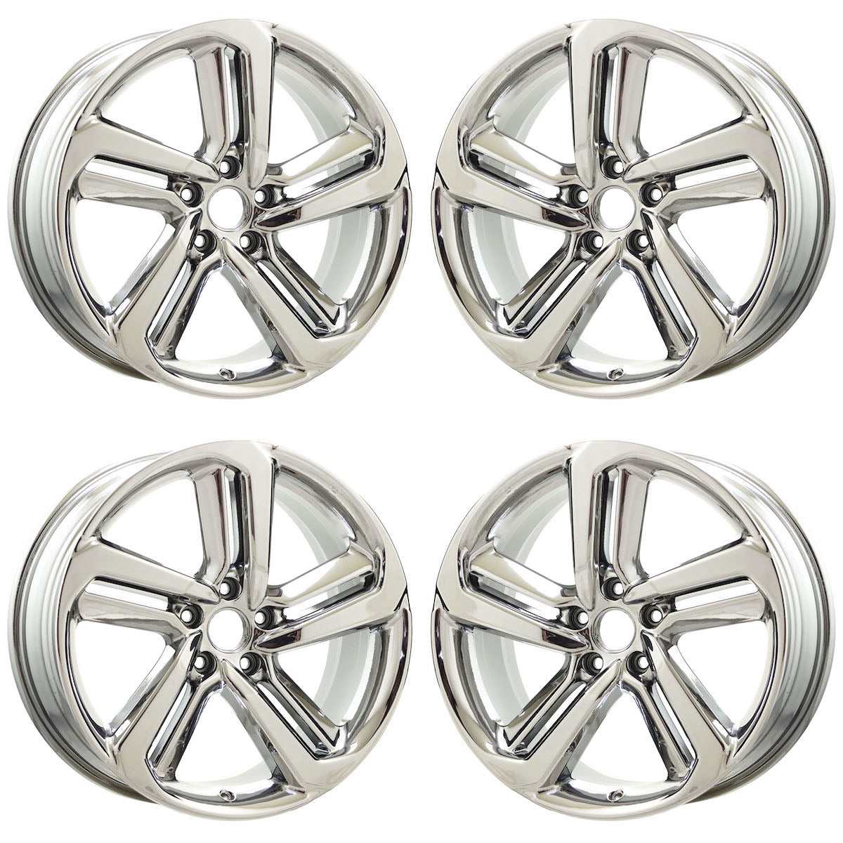 19" Honda Accord Bright Chrome wheels rims Factory OEM set 64127