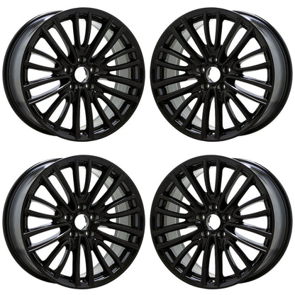 18" Alfa Romeo Giulia Gloss Black wheels rims Factory OEM set 58160 EXCHANGE