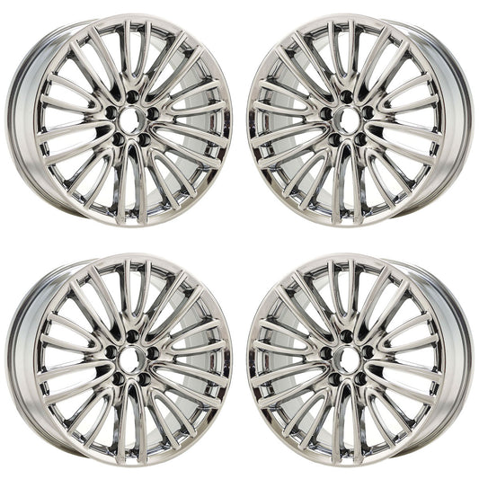 18" Alfa Romeo Giulia Bright Chrome wheels rims Factory OEM set 58160 EXCHANGE
