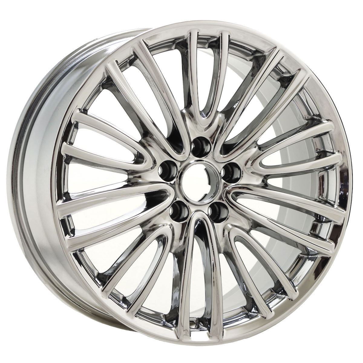 18" Alfa Romeo Giulia Bright Chrome wheels rims Factory OEM set 58160 EXCHANGE