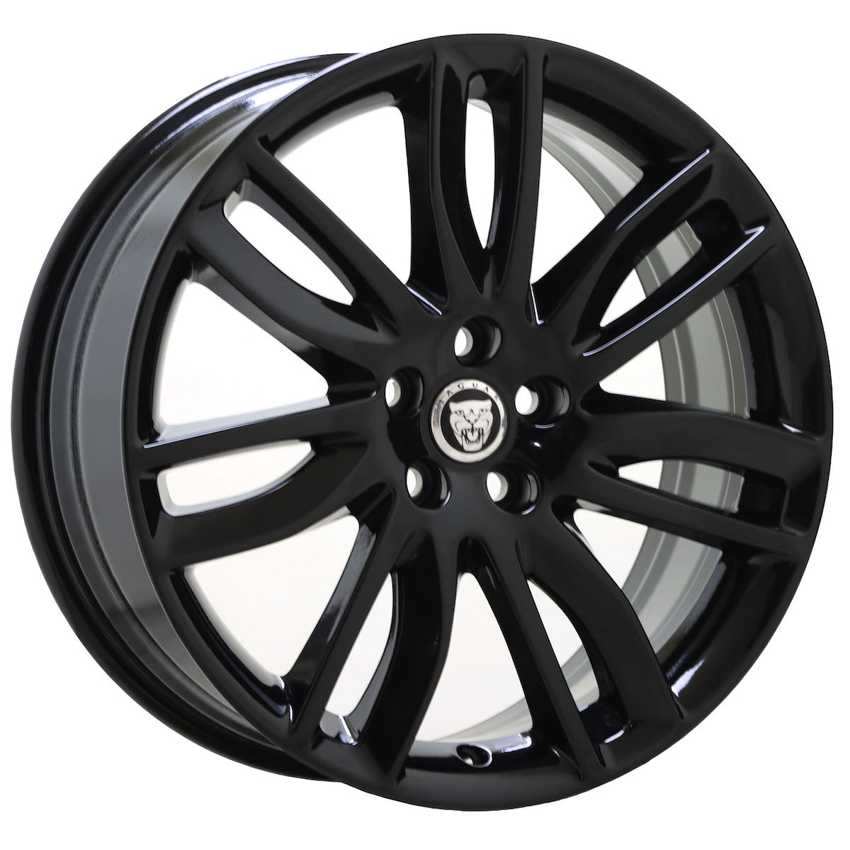 19" Jaguar XF Gloss Black wheels rims 2016-2022 Factory OEM set 59925 EXCHANGE