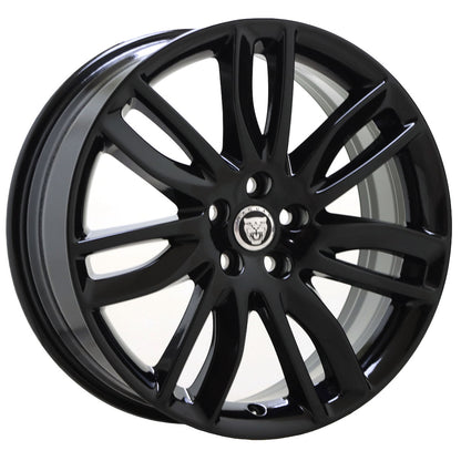 19" Jaguar XF Gloss Black wheels rims 2016-2022 Factory OEM set 59925 EXCHANGE