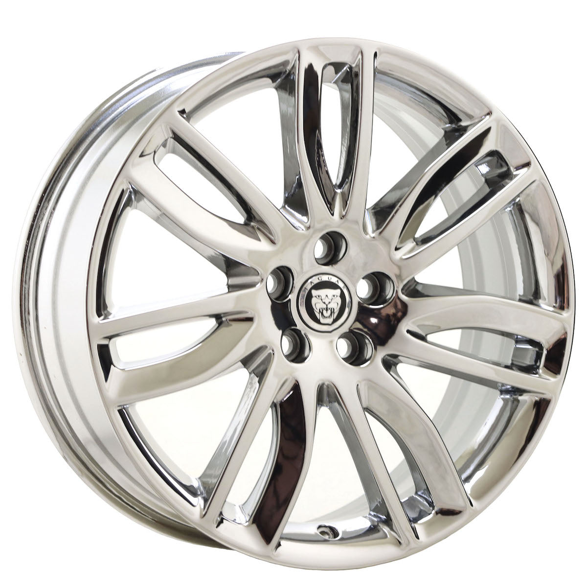 19" Jaguar XF Bright Chrome wheels rims 2016-2022 Factory OEM set 59925 EXCHANGE