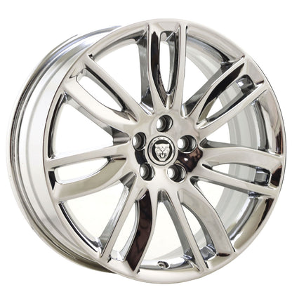 19" Jaguar XF Bright Chrome wheels rims 2016-2022 Factory OEM set 59925 EXCHANGE