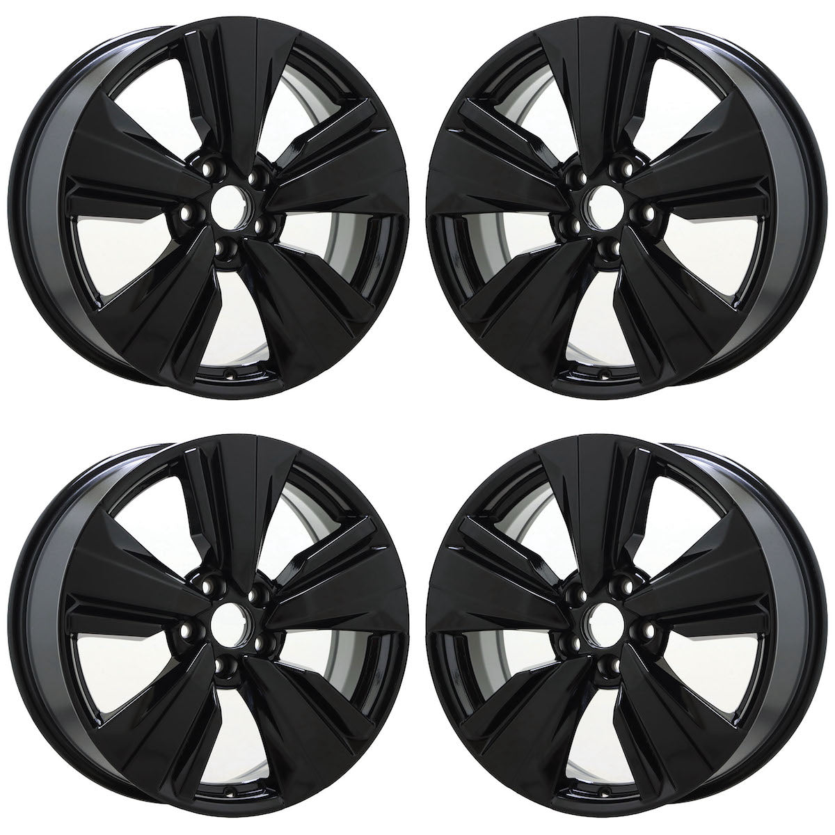 19" Nissan Rogue Gloss Black wheels rims Factory OEM set 62829
