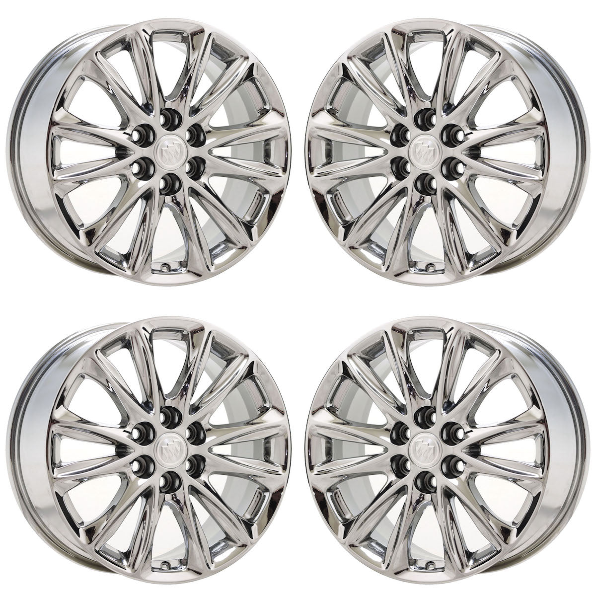 18" Buick Enclave Bright Chrome wheels rims Factory OEM set 14068 EXCHANGE