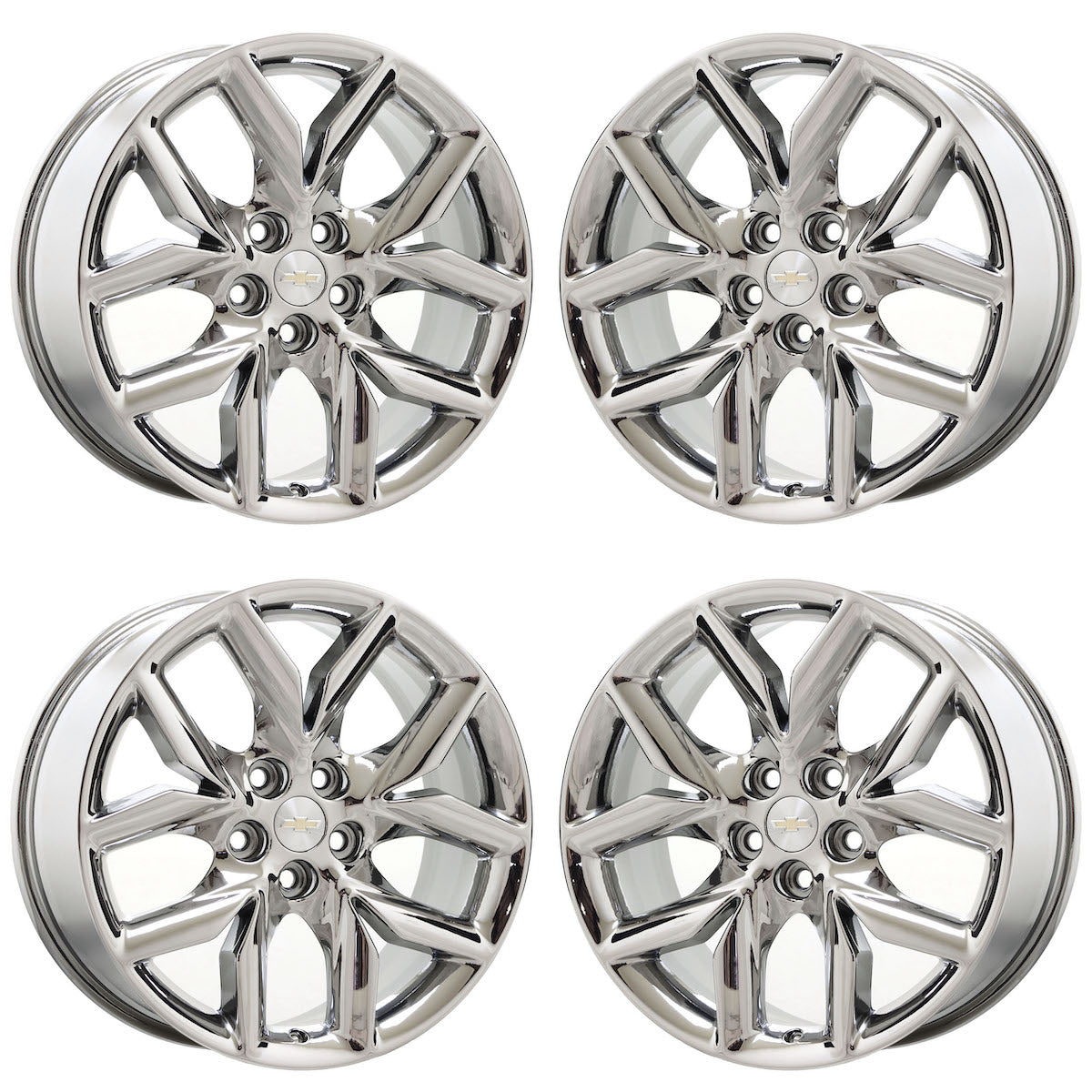 19" Chevrolet Impala Bright Chrome wheels rims Factory OEM set 5711