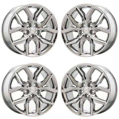 19" Chevrolet Impala Bright Chrome wheels rims Factory OEM set 5711