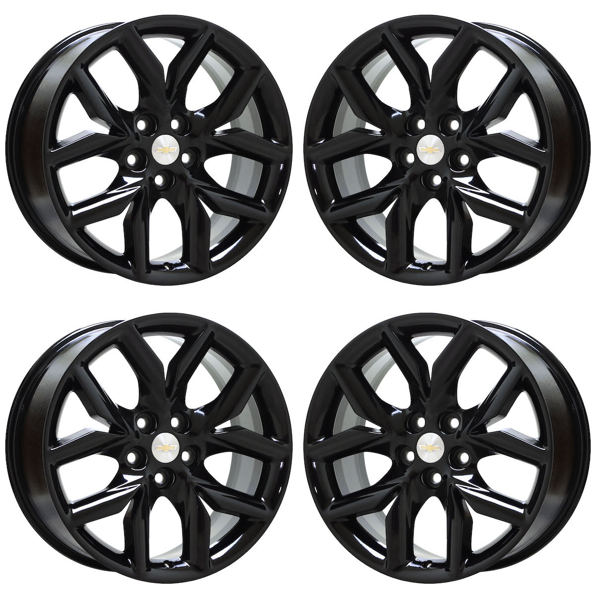 19" Chevrolet Impala Gloss Black wheels rims Factory OEM set 5711 EXCHANGE