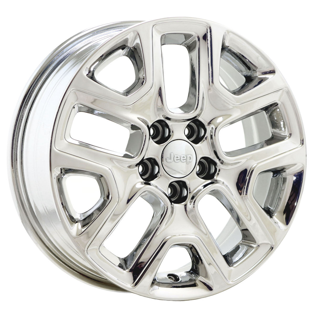 17" Jeep Compass Bright Chrome wheels rims Factory OEM set 9187 EXCHANGE
