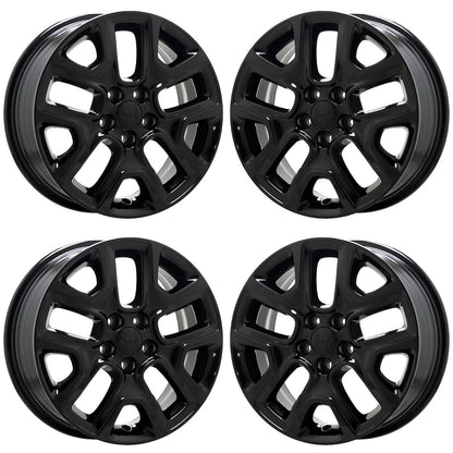 17" Jeep Compass Gloss Black wheels rims Factory OEM set 9187