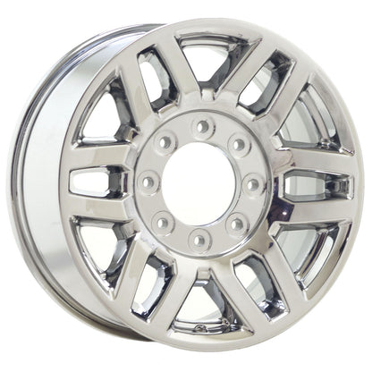 18" Ford F250 F350 SRW Bright Chrome wheels rims Factory OEM set 10099