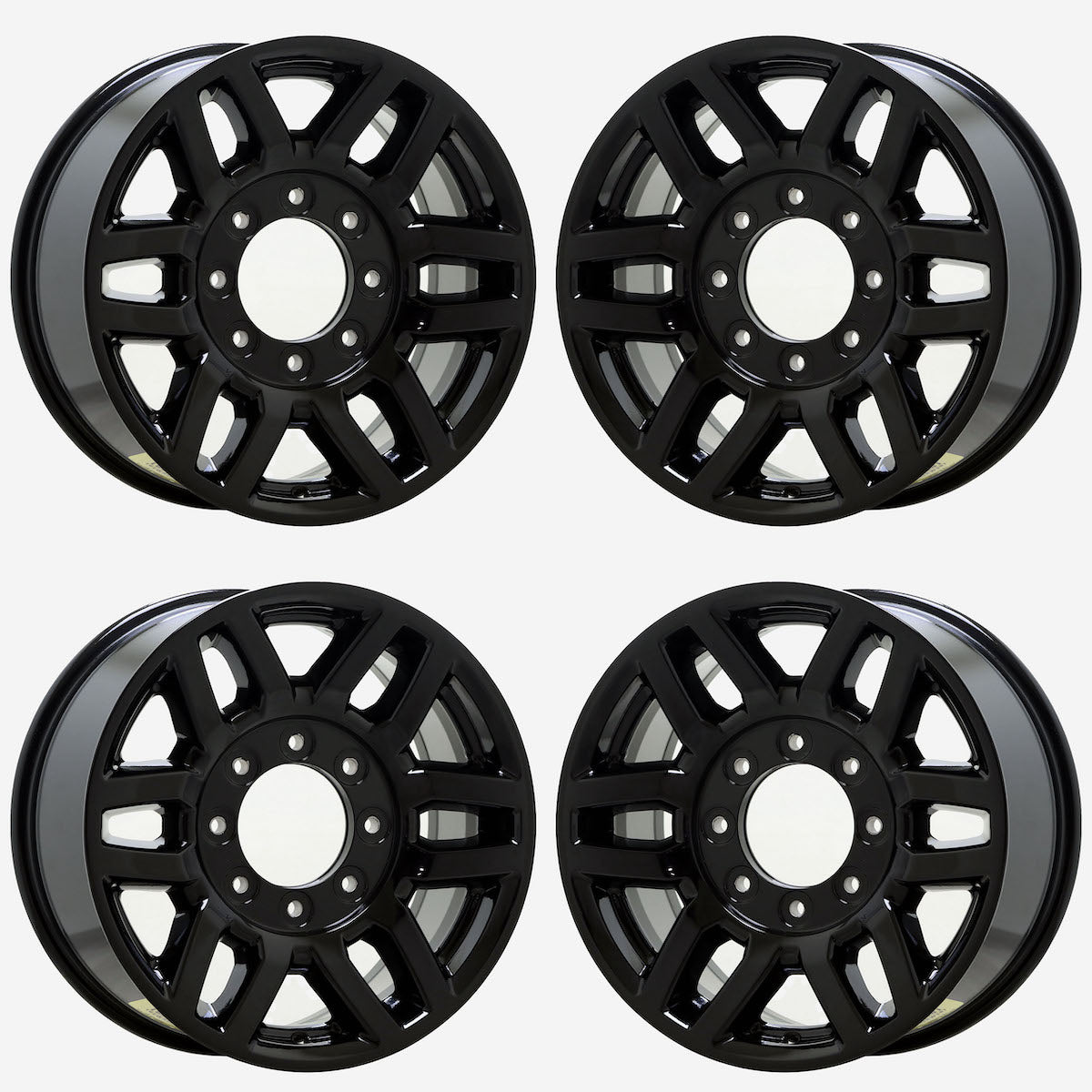 18" Ford F250 F350 SRW Gloss Black wheels rims Factory OEM set 10099