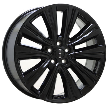 20" Lincoln MKX Gloss Black wheels rims Factory OEM set 10074
