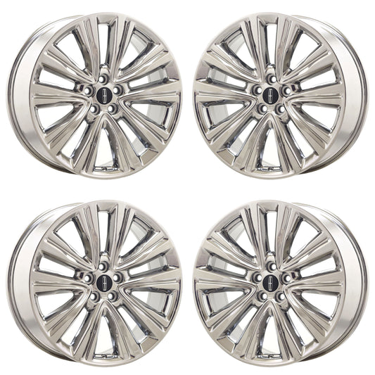 20" Lincoln MKX Bright Chrome wheels rims Factory OEM set 10074 EXCHANGE