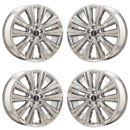 20" Lincoln MKX Bright Chrome wheels rims Factory OEM set 10074 EXCHANGE