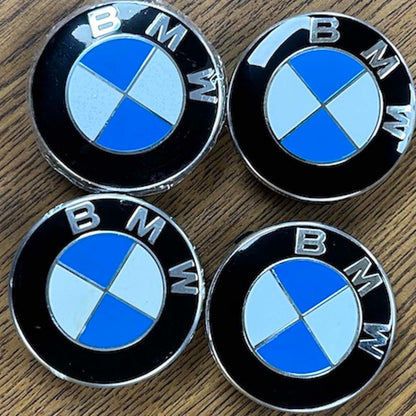 2 1/8" BMW 2, 3, 4, 5, 6, 7 Series Black Center Cap #36 13 6 850 834 set