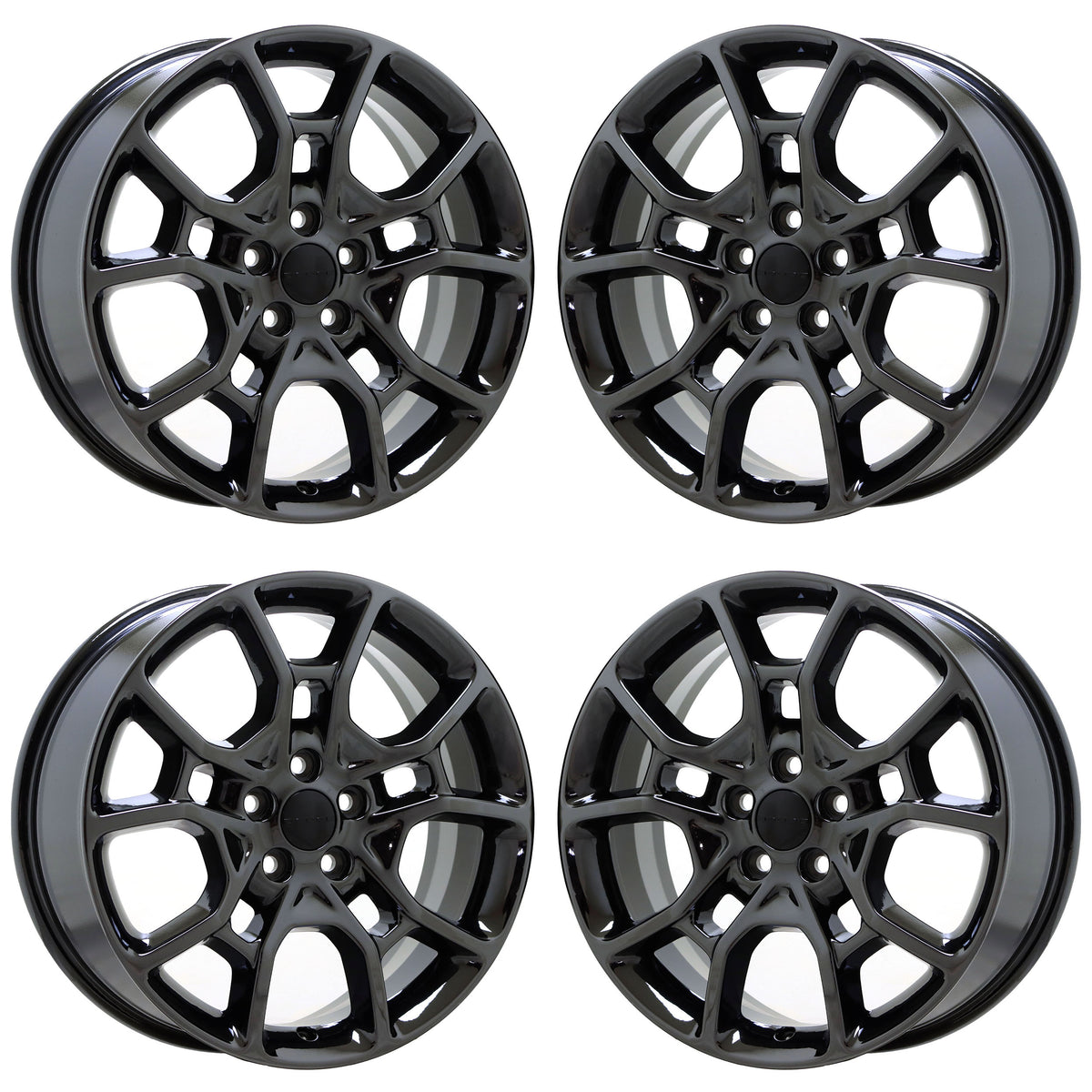 19" Dodge Charger Challenger Black Chrome wheels rims Factory OEM set 2544