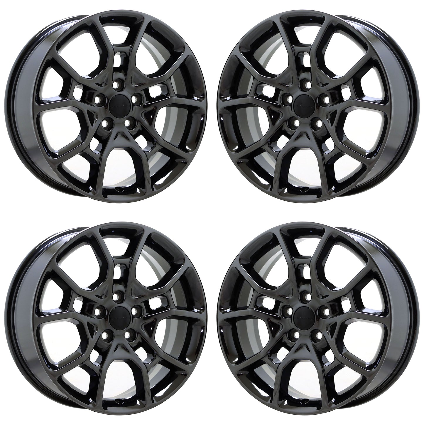 19" Dodge Charger Challenger Black Chrome wheels rims Factory OEM set 2544