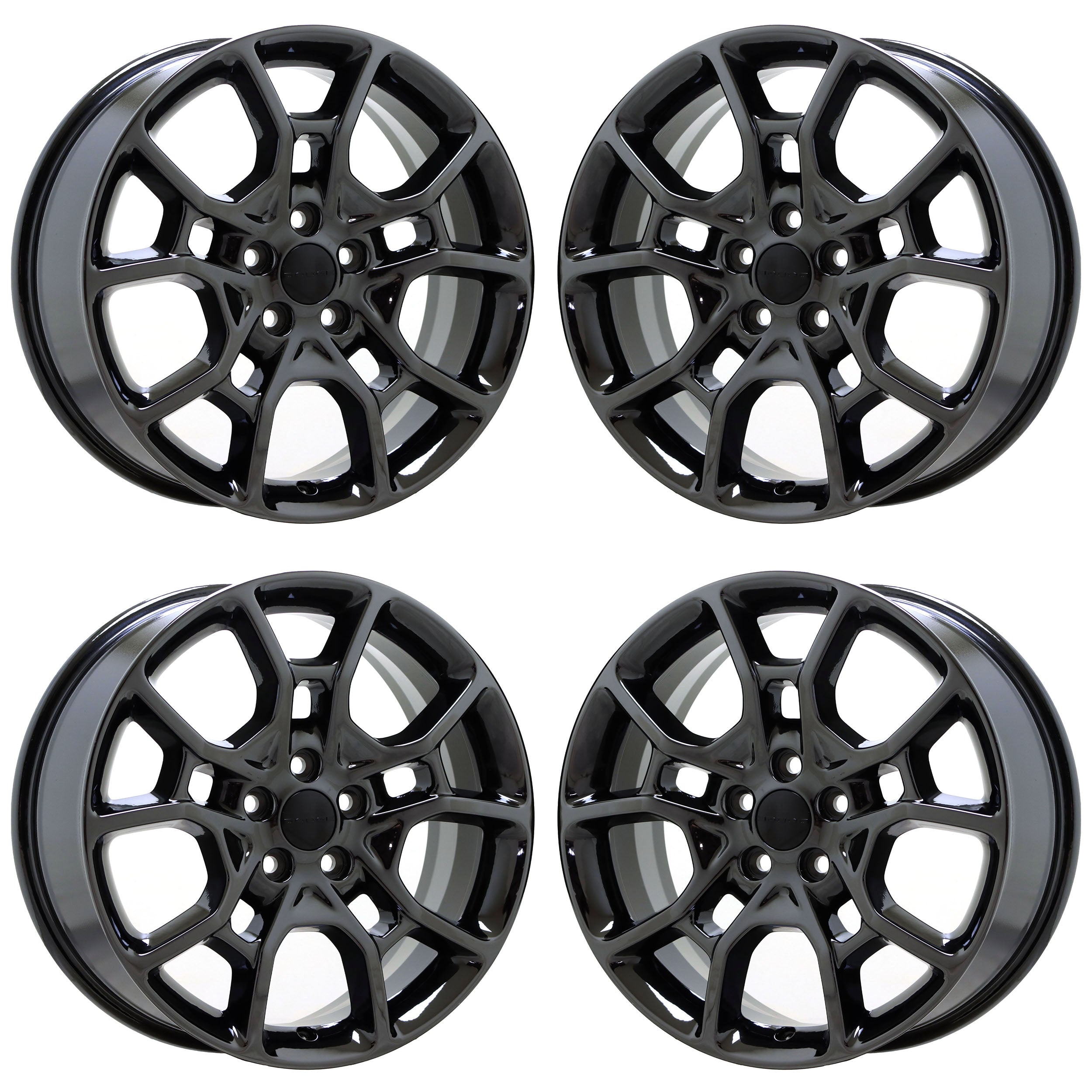 19" Dodge Charger Challenger Black Chrome wheels rims Factory OEM set 2544