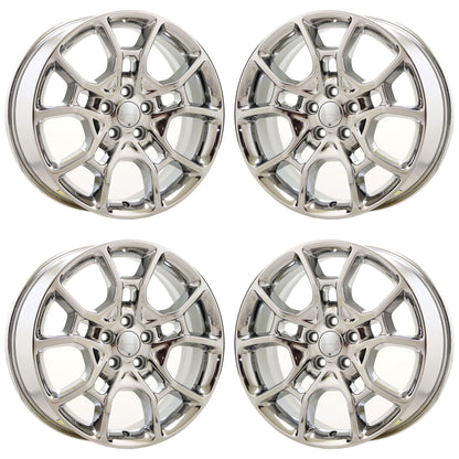 19" Dodge Charger Challenger Bright Chrome wheels rims Factory OEM set 2544