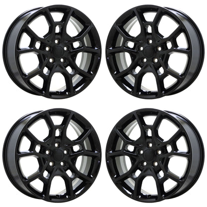 19" Dodge Charger Challenger Gloss Black wheels rims Factory OEM set 2544
