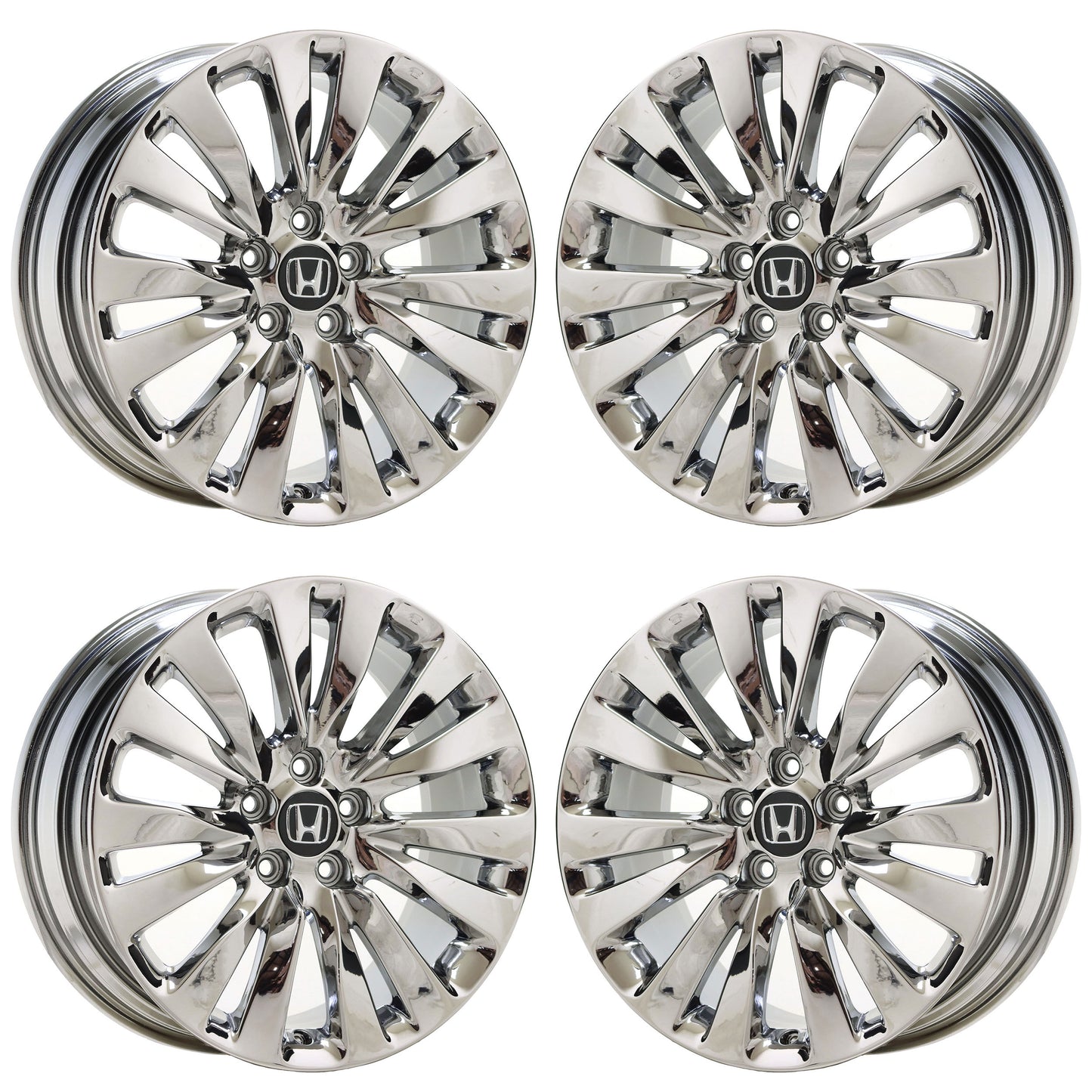 19" Acura RLX Bright Chrome wheels rims Factory OEM set 71824