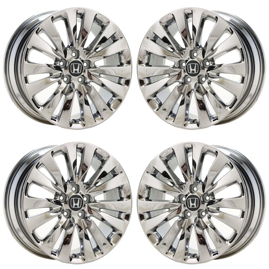 19" Acura RLX Bright Chrome wheels rims Factory OEM set 71824