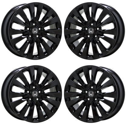 19" Acura RLX Gloss Black wheels rims Factory OEM set 71824