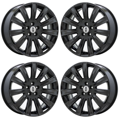 20" Lincoln MKS MKX Black Chrome wheels rims Factory OEM set 3764