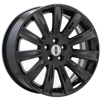20" Lincoln MKS MKX Black Chrome wheels rims Factory OEM set 3764